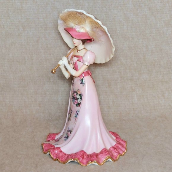 Bradford Editions Lena Liu "Stroll In The Park" Vintage Collectible Statue Bell - Picture 10 of 13